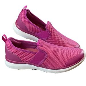 Vionic Pro Simmons Julianna Loafer Shoes Womens 8.5 Fuschia Walking Comfort Work